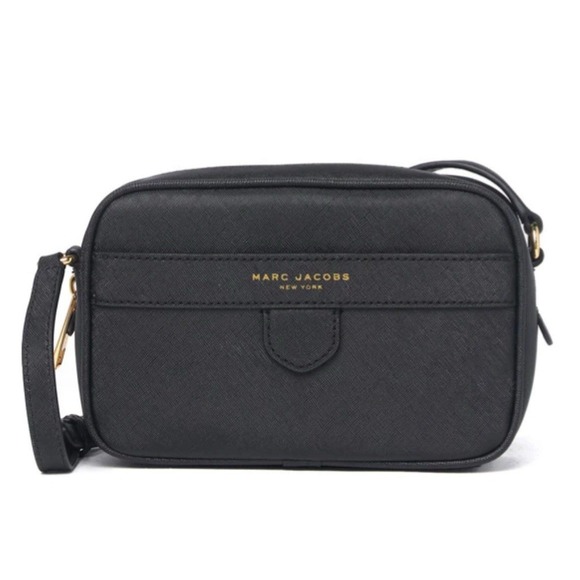 Marc Jacobs The Liasion Metallic Black Perfect Crossbody Bag MSRP $225 - Picture 1 of 12
